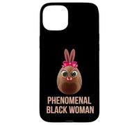 Phenomenal Melanin Black Woman Magic With Easter Black Bunny Custodia per iPhone 15 Plus