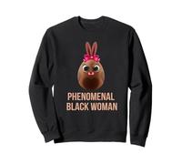 Phenomenal Melanin Black Woman Magic with Easter Black Bunny Felpa