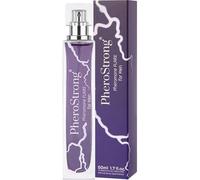 PheroStrong Flare for Men Eau de Parfum con feromoni, fragranza aromatica legnosa con lavanda, pepe nero, sandalo e oud, 50 ml