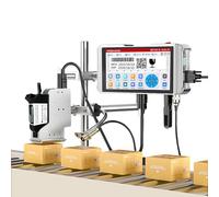 Phezer Macchina di codifica online automatica PW1-1 del getto di inchiostro di 25.4mm per la linea di produzione, 23 lingue, stampante a getto di inchiostro termica intelligente di data/logo/codice a