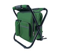 PHHCA Backpack Fishing Chair,3 In 1 Backpack Stool Fishing Chair,Camping Foldable Stool,for Outdoor Hiking Walking(Green)