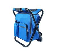 PHHCA Backpack Fishing Chair,3 In 1 Backpack Stool Fishing Chair,Camping Foldable Stool,for Outdoor Hiking Walking(Blu)