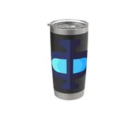 Phi - 21a lettera dell'alfabeto greco Bicchiere termico in acciaio inox doppia parete