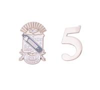 Phi Beta Sigma spilla PBS Gomab D9 Divine 9 Cross Over Initiation smalto Fraternità abbigliamento formale giacca (set di spille con numero linea - #5), Metallo, Senza pietra