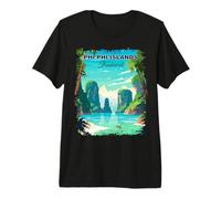 Phi Phi Islands Thailandia Vintage Maglietta Premium