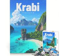 Phi Phi Islands Tranquil Horizon Puzzle da 1000 pezzi per adulti | Vacanza a casa Ammazza il tempo Aiuta ad allenare la mente Adatto come decorazione per la scrivania 75x50cm