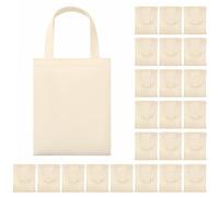 Phicorn Piccola borsa tote in cotone - Confezione da 24 borse in tela vuota 22,4 x 28 cm per artigianato fai da te, pittura, sacchetti regalo e progetti personalizzati