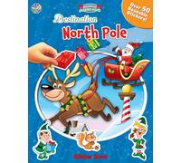Phidal Destination North Pole Sticker Book Treasury - Activity Books for kids, 350 reusable stickers, 96 pages of fun