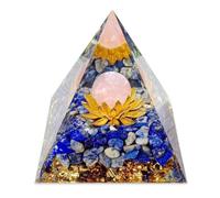 PHIEZC Ametista, Cristallo piramidale, Piramide di Loto di orgonite per Meditazione, guarigione dei Chakra, Yoga, Doni spirituali