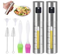 PHIEZC Spruzzatore olio, nebulizzatore olio, confezione da 2 spruzzatori per olio, atomizzatore per olio da cucina da 100 ml, adatto per friggitrice ad aria, cottura, grigliatura e cottura al forno