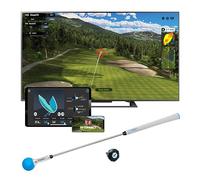 PHIGOLF Phigolf2 - Simulatore di golf con bastone oscillante retrattile per uso interno ed esterno, allenatore di swing da golf con sensore di movimento e analisi dello swing 3D, compatibile con app