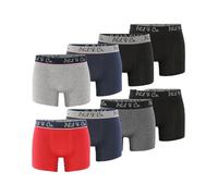 Phil & Co. Berlin Confezione da 8 boxer da uomo, in cotone, elastan, jersey, senza etichetta che graffia, comodi ed elastici, traspiranti, morbidi, facili da pulire, Pantaloncini retrò, confezione da