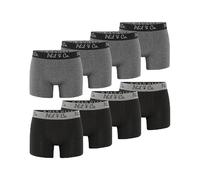 Phil & Co. Berlin Confezione da 8 boxer da uomo, in cotone, elastan, jersey, senza etichetta che graffia, comodi ed elastici, traspiranti, morbidi, facili da pulire, Confezione da 8 pantaloncini retrò