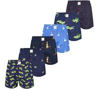 Phil & Co. - Boxer da uomo, in cotone, motivo: Checks, Motivi 3, M