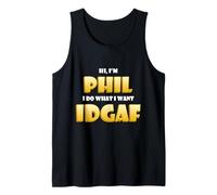 Phil Costume IDGAF Funny Meme Phil Halloween Costume Philips Canotta