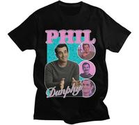 Phil Dunphy 2022 American TV Show T-Shirts Harajuku Graphics Print Short Sleeve 100% Cotton Tee Shirt Oversize Streetwear Unisex Mens Tops Black XL