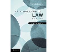 Phil Harris An Introduction to Law (Law in Context) (Tascabile)