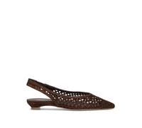 PHIL MELVIS Slingback donna testa di moro in suede 35