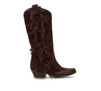 PHIL MELVIS Stivale donna testa di moro con frange 38