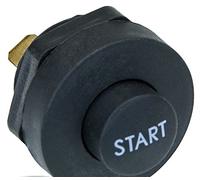 phil trade, pulsante di avviamento, 12 24 V, per auto, rotondo, retrò, E11, colore: nero