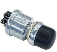 phil trade, Pulsante On Off, Interruttore 12 24 V per Auto, Nero, Rotondo, Impermeabile, Tappo in Gomma E08