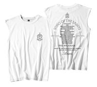 Phil Wickham Song of The Saints Album Merch Canotte senza maniche T-Shirt Port Vest Unisex Casual Outdoor Sportwear, bianco, L