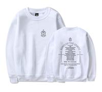 Phil Wickham Song Of The Saints Album Merch Felpa Unisex Casual Girocollo Manica Lunga Pullover Vestiti, bianco, M