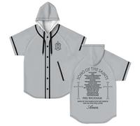 Phil Wickham Song of The Saints Album Merch - Maglia da baseball con cappuccio, a maniche corte, unisex, Grigio, XL