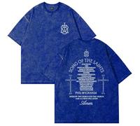 Phil Wickham Song of The Saints Album Merch t-shirt cotone lavaggio t-shirt unisex manica corta casual girocollo t-shirt, Blu, M