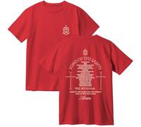 Phil Wickham Song of The Saints Album Merch t-shirt in cotone unisex moda girocollo manica corta t-shirt, Rosso, S