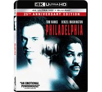 Philadelphia (4K UHD Blu-ray) Tom Hanks Denzel Washington Antonio Banderas