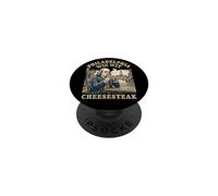 Philadelphia Cheesesteaks Wiz Wit Benjamin Franklin Philadelphia Philadelphia PopSockets PopGrip Adesivo