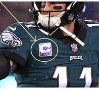 Philadelphia Eagles Carson Wentz QB DUE-⭐CAPITANO Crucial Catch PATCH 2018/10/12