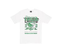 PHILADELPHIA EAGLES New Era - Maglietta Oversize NFL con Stampa Serigrafica Effetto Invecchiato, Unisex, Colore: Bianco