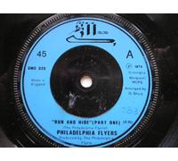 Philadelphia Flyers - Philadelphia Flyers Run And Hide 7" GM GMS026 EX 1974 there is 2mm drill hole in label rim