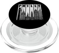 Philadelphia, orizzonte, Philadelphia, città, invecchiato PopSockets PopGrip per MagSafe
