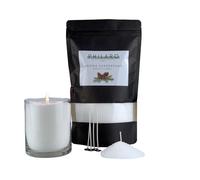 Philaro Sabbia per Candela Profumata Nordic Forrest 400g - 4 Stoppini in Quattro Varianti di Profumo - Granulato per Candele Creative Fai Da Te - Alternativa Alla Sabbia Aromatica