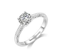 Philip Jones Anello in Cristallo Regolabile Creato con Cristalli Zircondia®