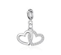 Philip Jones Ciondolo a forma di cuore creato con cristalli Zircondia