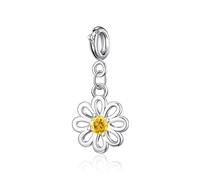 Philip Jones Ciondolo a forma di margherita creato con cristalli Zircondia