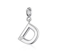 Philip Jones Ciondolo con lettera D creato con cristalli Zircondia