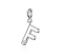 Philip Jones Ciondolo con lettera F creato con cristalli Zircondia