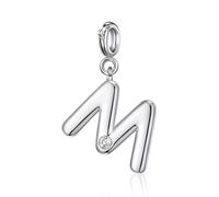 Philip Jones Ciondolo con lettera M creato con cristalli Zircondia