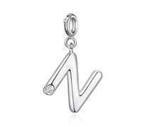 Philip Jones Ciondolo con lettera N creato con cristalli Zircondia