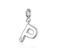 Philip Jones Ciondolo con lettera P creato con cristalli Zircondia