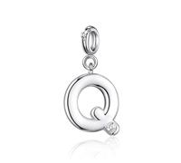 Philip Jones Ciondolo con lettera Q creato con cristalli Zircondia