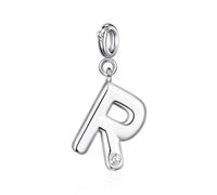 Philip Jones Ciondolo con lettera R creato con cristalli Zircondia