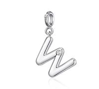 Philip Jones Ciondolo con lettera W creato con cristalli Zircondia