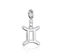Philip Jones Ciondolo zodiacale Gemini con segno zodiacale creato con cristalli Zircondia