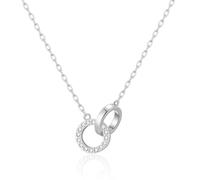 Philip Jones Collana a Maglie circolari creata con Cristalli Zircondia®
